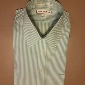Paul Fredrick Green Dress Shirt Size 15-33